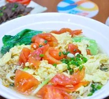 番茄炒蛋盖浇面