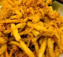 Meat Floss with Crab Mushroom