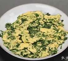 Bittercress and Egg Stir-fry
