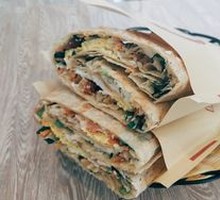 Egg and Whole Grain Vegetable Pancake