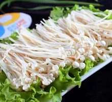 Fried Enoki Mushrooms