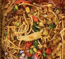 Aluminum-Wrapped Enoki Mushrooms