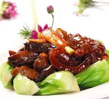Braised Sea Cucumber with Green Onion