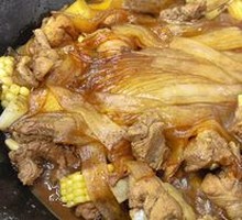 Stewed Pork Ribs in Iron Pot