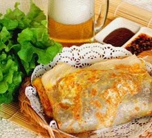 One Egg Meat Floss Pancake