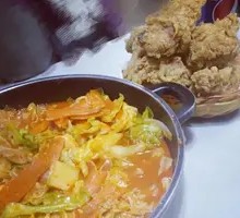 Beef and Rice Cake Hot Pot