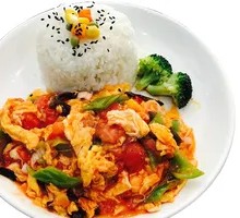 Cucumber and Egg Fried Rice