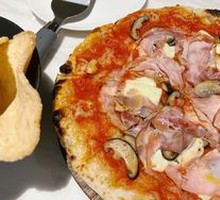 Mushroom Ham Pizza