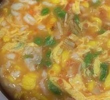 Tomato Dumpling Soup