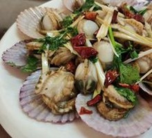 Spicy Garlic Scallops