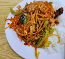 Fish-Flavored Shredded Pork Rice Bowl