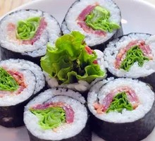 Bacon Wrapped Sushi Roll