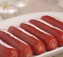Grilled Sausage on Iron Plate