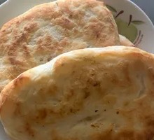 Leek and Egg Fire Cake
