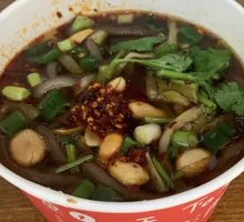 Extra Spicy Sour and Hot Noodles