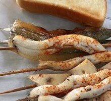 Grilled Wheat Gluten Skewers