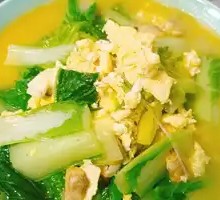 Clam Meat with Baby Bok Choy