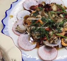Spicy Garlic Scallops