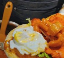 Meat-loaded Dish