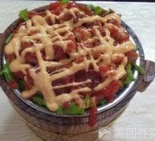 Thousand Island Sauce Grilled Meat Bucket Rice