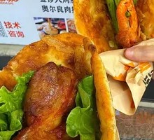 大烤肠烤炉鸡蛋灌饼