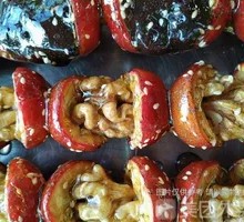 Walnut-stuffed Candy Apple Skewer