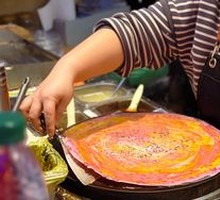 Dragon Fruit Salad Pancake