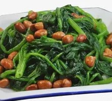 Peanut Tossed Spinach