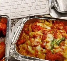 Cheese Baked Curry Chicken Rice