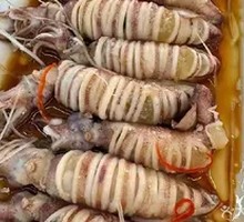 Oil-Splashed Squid with Roe