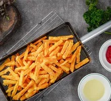 Stabbed Sweet Potato Strips