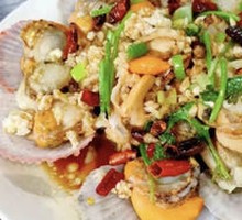 Spicy Garlic Scallops