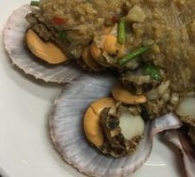 Braised Scallop with Vermicelli and Garlic