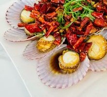 Spicy Garlic Scallops