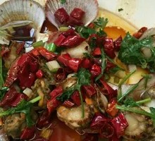 Spicy Garlic Scallops