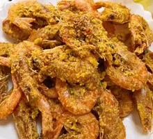 Egg Yolk Baked Shrimp