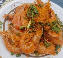 Egg Yolk Baked Shrimp