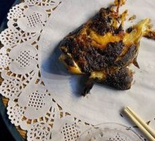 Grilled Halibut Head