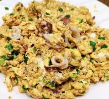 Egg Stir-fried with Penpipe Fish