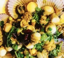 Spicy Garlic Scallops
