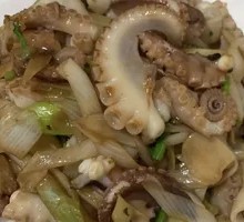 Scallion Stir-fried with Haidai Fish