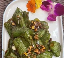 Braised Green Pepper with Tiger Stripes