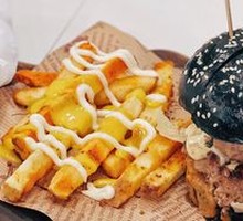 Double Beef Burger with Handmade Fries