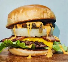 Hawaiian Pineapple Thick Beef Burger