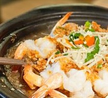 Garlic Shrimp with Rice Noodles