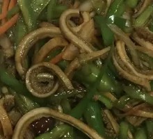 Green Pepper Stir-fried Beef Tripe