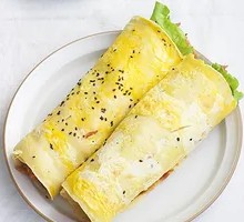 Grilled Sausage Egg Pancake