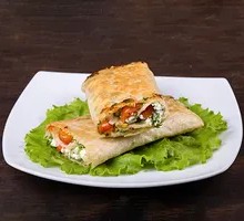 Egg and Sausage Hand-Pressed Pancake