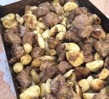 Iron Plate Grilled Meat