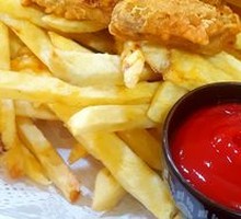 Chicken Wings and French Fries